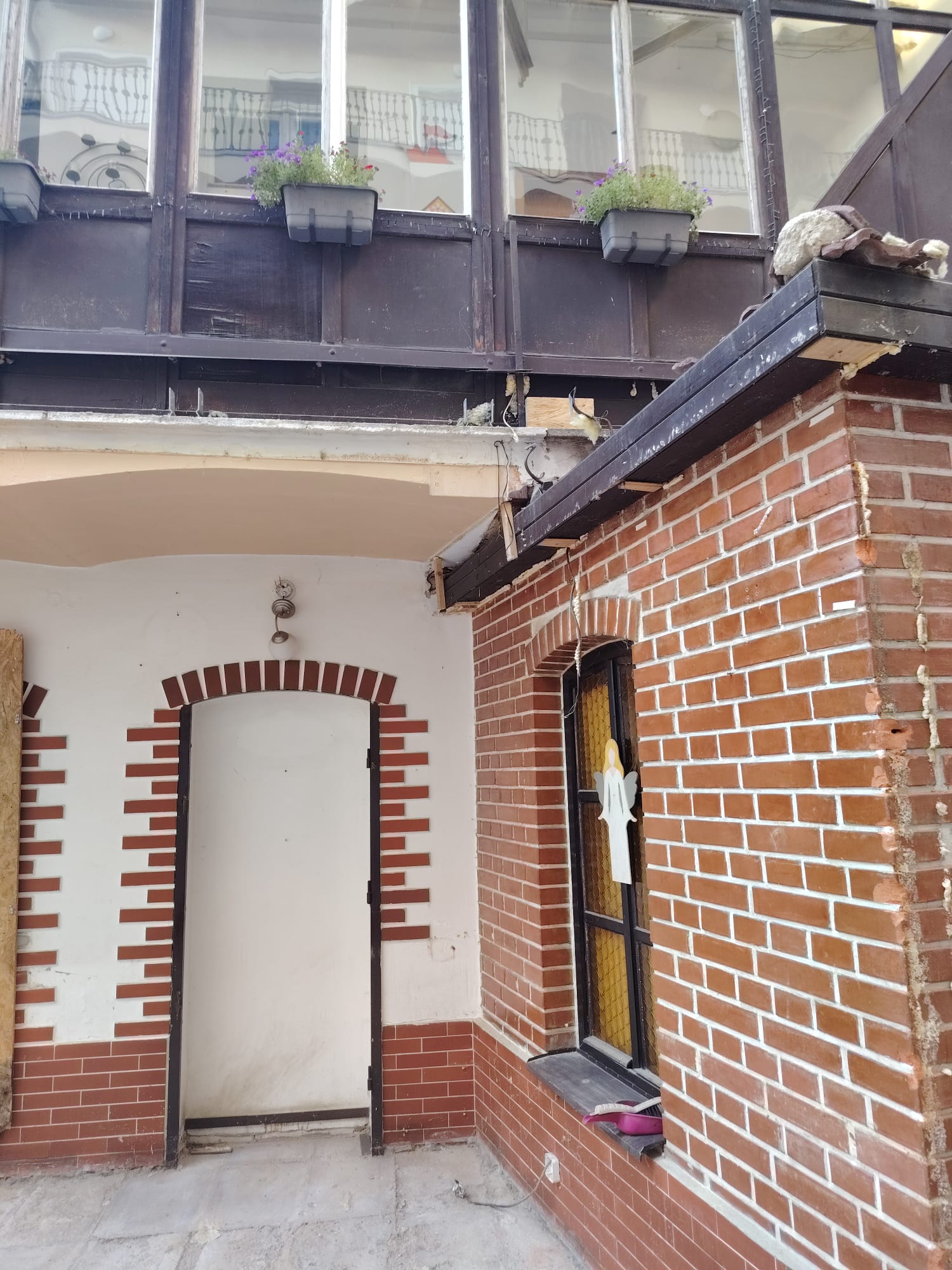 Detail odstraněné konstrukce a prostoru